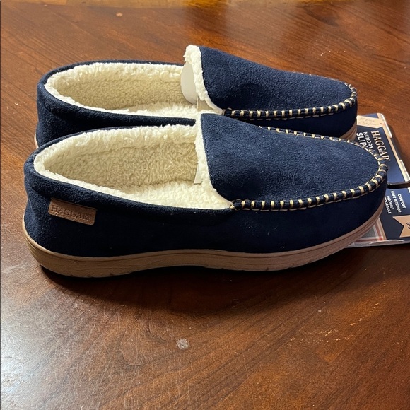 Haggar Men\'s Plaid Comfort Slippers